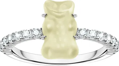 Image de Thomas Sabo - TR2459-052-14-56 - Bague - Argent 925 - Femme - Ours doré blanc - Largeur 56