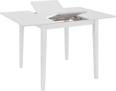 Immagine prodotto di vidaXL Tavolo da pranzo allungabile bianco (80-120)x80x74 cm MDF