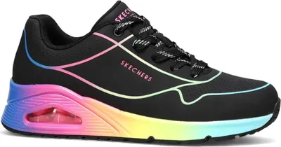 Produktbild von Skechers Damen Sneaker UNO - POP OF SUNSHINE 9161-37, 9161-38, 9161-39, 9161-40, 9161-41, 29961-39, 29961-40, 29961-41 SKE-155148 black/multi 39 [Schuhe Frau]