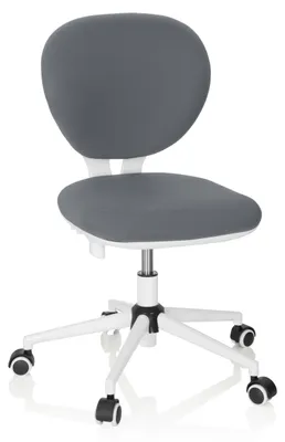 Productafbeelding van hjh OFFICE 670971 Kinder- en jeugddraaistoel Kid VIVO, stof, grijs/wit. Kinderbureau