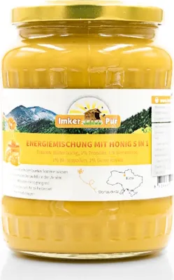 Produktbild von Energiemischung mit Honig 5 in 1, von ImkerPur, 1 kg, gibt Kraft und Energie