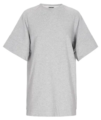 Produktbild von Damen Strickkleid Grau Größe S mit Rundhalsausschnitt und Stickerei