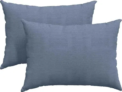 Obrázok produktu pre vidaXL Vankúš na pohovku 2 kusy modrý 70 x 50 cm manšestrová látka