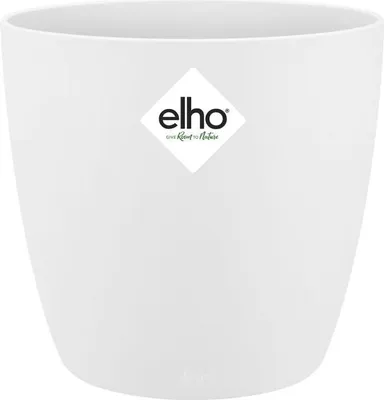 Obrázok produktu pre elho brussels round mini 9,5cm, Kvetináč, Voľne stojace, Polypropylén (PP), Biela, Kolo, Vnútorný