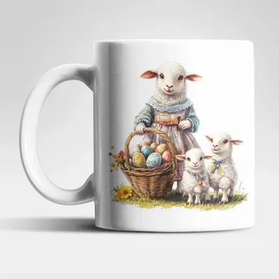 Produktbild von Ostern Schaaf Ostereier Kaffeetasse Teetasse Tasse Geschenkidee 325 ml – Schaaf-03