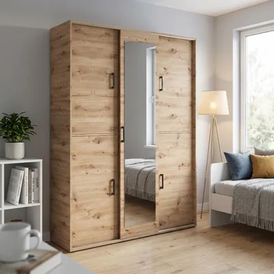 Produktbild von Masseno Garderobe-Set BENVENO 150/21040 Modern Garderobenschrank Eiche Artisan
