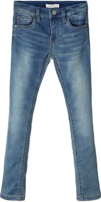 Produktbild von NAME IT Jungen Nkmtheo Dnmthayer 1166 Swe Pant Noos Jeans, Light Blue Denim, 92