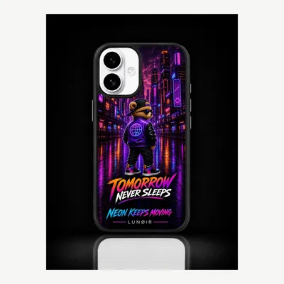 Produktbild von iPhone 16 Hülle Handyhülle Schutzhülle Case mit Nachtleben Motiv – LUNØIR ©