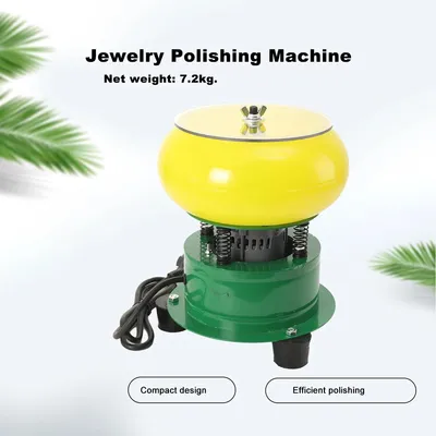 Produktbild von Vibrationspoliermaschine - Schmuck- und Steinpolierer - Für Jade, Achat und Metall - Vibrations-Trommelpolierer - Schleifen und Polieren