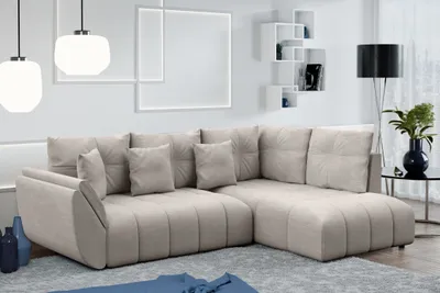 Produktbild von AX LIVING Ecksofa mit Schlaffunktion Kayseri L Sofa Beige 268 cm