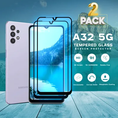 Produktbild von 2-Pack Samsung Galaxy A32 5G - Gehärtetes Glas 9H - Hochwertiger 3D-Displayschutz