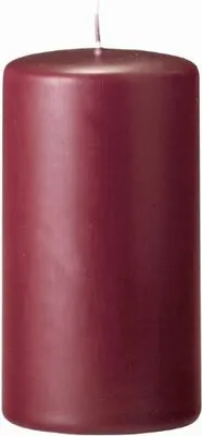 Produktbild von Flachkopf-Stumpenkerzen Bordeaux 100 x Ø 50 mm, 4 Stück