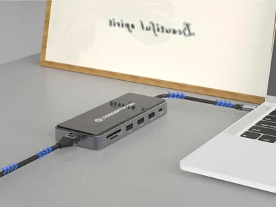 Zdjęcie produktu dla Conceptronic DONN15G - Stacja dokująca USB-C 3.2 Gen 1 z VGA, 2x HDMI i GigE