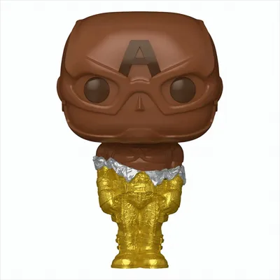 A Funko Pop! vinyl figure of Captain America.