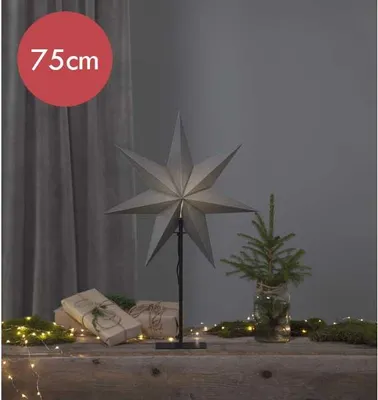 Produktbild von Star Trading 232-82, Leichte Dekorationsfigur, Grau, Papier, IP20, Schwarz, 1 Glühbirne(n)