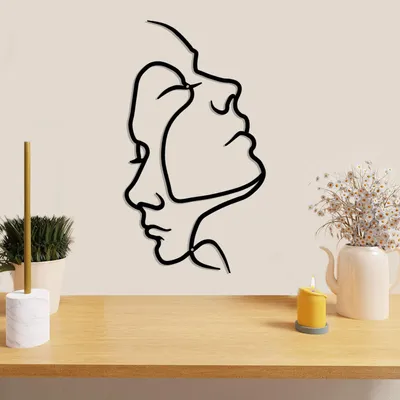 Produktbild von Elzusha – Minimalistische Wanddekoration aus Metall für den Wohnbereich