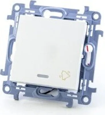 Zdjęcie produktu dla Kontakt-Simon CD1L.01/11, Przyciskany przełącznik, Plastik, Biały, IP20, IP44, 250 V, 10 A