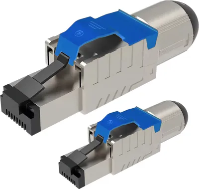 Produktbild von Netzwerkstecker Cat8 Cat8.1 RJ45 Stecker 2x Steckverbinder werkzeuglos geschirmt