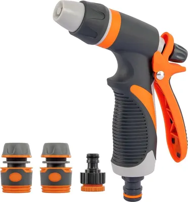 Imagen del producto de Kit de riego con boquilla ajustable y conexiones rápidas