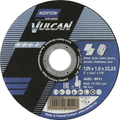 Produktbild von Vulcan Trennscheibe Norton Ø 125x22,23 mm, 25 Stück