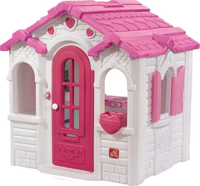 Image de Step2 Sweetheart Maison Enfant En Plastique | Maison De Jeux Rose Pour L’Extérieur / Jardin | Maisonnette / Cabane De Jeu Avec Accessories