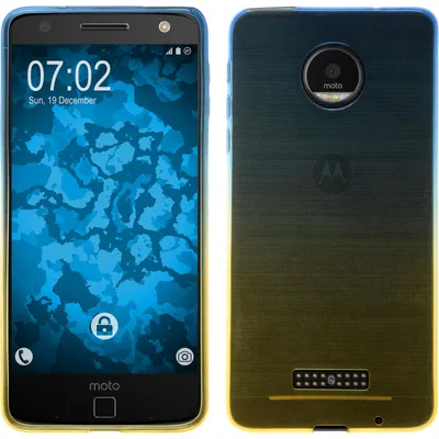 Produktbild von PhoneNatic Case kompatibel mit Lenovo Moto Z - Design:02 Silikon Hülle Ombrè + 2 Schutzfolien