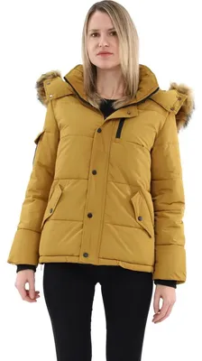 Produktbild von malito Damen Wintersteppjacke | wattierter Winteranorak | Jacke mit Kapuze und K