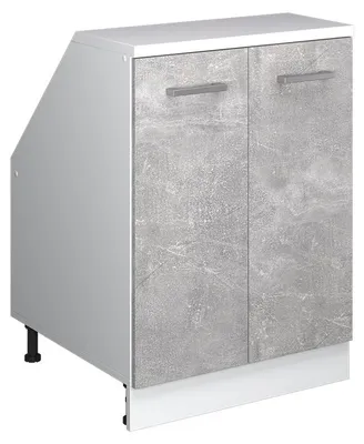 Immagine prodotto di Mobile cucina sottotetto Vicco R-Line Calcestruzzo 60 cm con 2 porte, carcassa 60 cm profondità, Model 60353
