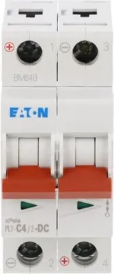 Produktbild von Leitungsschutzschalter 2P C 4A 10kA DC PL7-C4/2-DC 264898