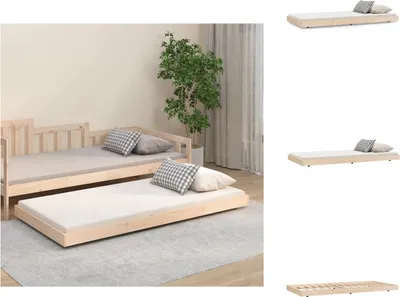 Obrázek produktu pro vidaXL Postel z masivu 75x190 cm borovice - Postele a rámy postelí