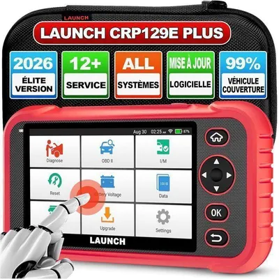 Image de LAUNCH CRP129E Plus Valise Diagnostic Auto Voiture, Tous Système OBD2 Diagnosis Voiture-Scanner avec 12+ Reset