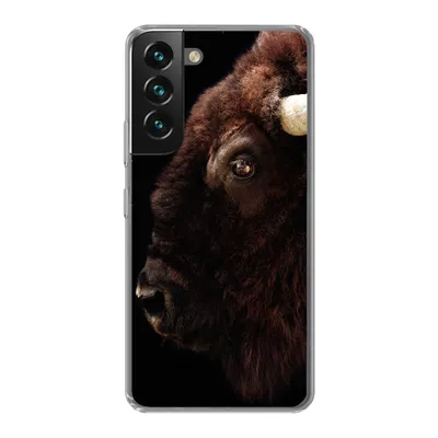 Produktbild von MuchoWow® Handyhülle Schutzhülle Hülle für Samsung Galaxy S22 Bison - Horn - Porträt Silikon Softcase Handy Hülle - Mobiltelefonhülle
