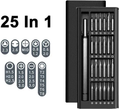 Produktbild von INF Schraubendrehersatz 25-teilig Grau