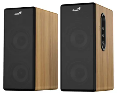 Obrázek produktu pro Genius SP-HF1220BT, 2-way, 2.0 kanály/kanálů, Kabelový a bezdrátový, 45 W, 25 - 20000 Hz, Černá, Dřevo