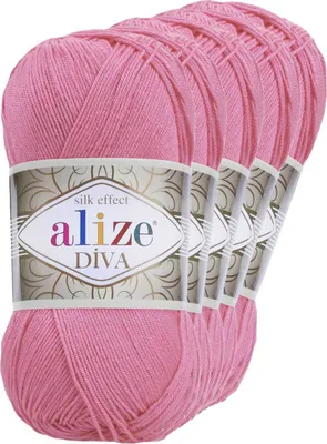 Produktbild von 5 x 100g Strickgarn ALIZE DIVA - Häkelgarn Wolle Sommer Stricken Häkeln