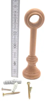 Produktbild von 1 Wandträger für Stilgarnituren Ø 20 mm Holz Eiche hell WA 13,0 cm