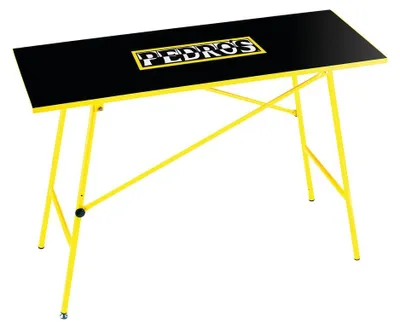 Image de Pedro's Établi pliable, 120 x 47 x 82 cm, réglable en hauteur, jaune/noir