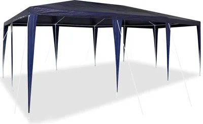 Produktbild von Eleganten-Stil Party- Zelt Blau 6x4 m PE - Pavillons & Partyzelte DE86934