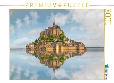 Produktbild von CALVENDO Puzzle Mont Saint Michel, Normandie, Frankreich | 1000 Teile Lege-Größe 64x48cm Foto-Puzzle für glückliche Stunden