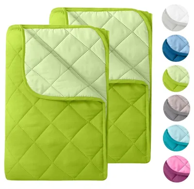 Obrázok produktu pre Letná deka z mikrovlákna 135x200 cm, obojstranná, zelená a svetlozelená