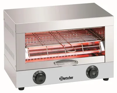 Immagine prodotto di Tostapane/griglia in acciaio inox Bartscher, singolo 1.700 watt / timer: 15 min