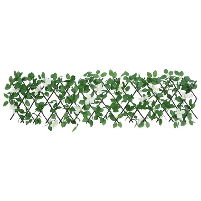 Produktbild von Stabli Rankgitter mit Künstlichem Efeu Erweiterbar Grün 180x30cm - Metallzäune DE404905 - Metallzäune