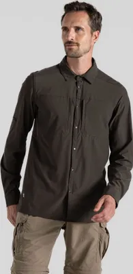Image de Craghoppers NosiLife Pro Adventure LS V Chemise pour homme résistante aux insectes, Taille:M, Couleur:WoodlandGrn