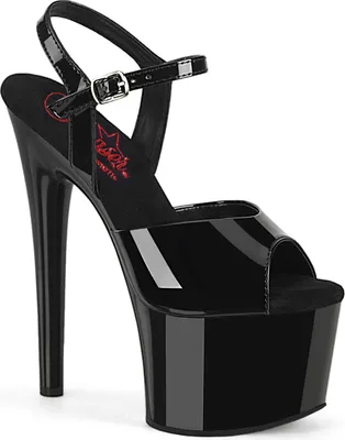 Obrázek produktu pro PASSION-709 Dámské sandály Pleaser, černý lesk , EU 40, US 10