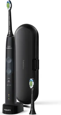 Obrázek produktu pro Philips 5100 HX6850/47 Sonick kartek se 3 reimy a cestovnm pouzdrem, Dospl, Sonick, Denn pe, Hloubkov itn, Pe o dsn, Blic, 62000 pohyb za minutu, ern, ed, 2 min