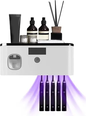 Produktbild von Elektrische Tandpastadispenser mit UV-Reinigung für 5 Zahnputzstäbe