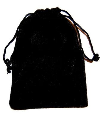 Produktbild von Samtbeutel, schwarz, Größe ca. 10 x 14 cm, 50 Stück