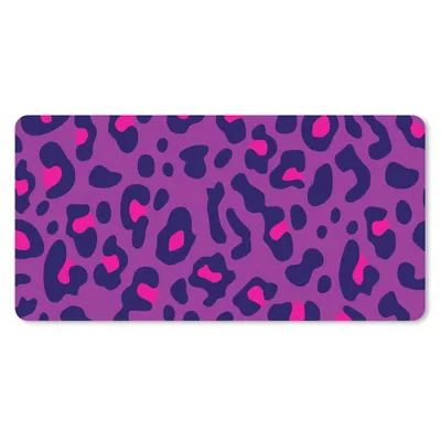 Produktbild von MuchoWow® Mauspad Mousepad Pantherdruck - Lila - Rosa 60x30 cm - Mousepads - Maus Mat - Pad - Mausunterlage - Nachhaltig