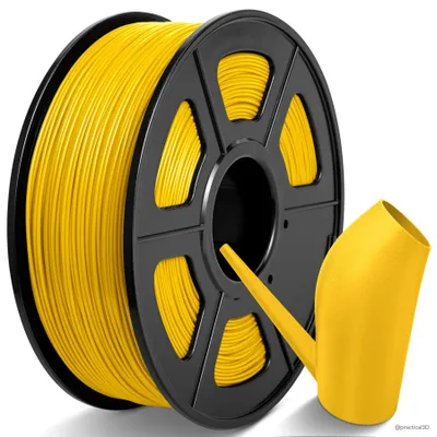 ABS-Filament 1,75 mm, 1 kg, gelb, 3D-Drucker, hochfest
