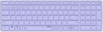 Zdjęcie produktu dla Rapoo E9700M, Bezprzewodowy, RF Wireless + Bluetooth, QWERTZ, Liliowy